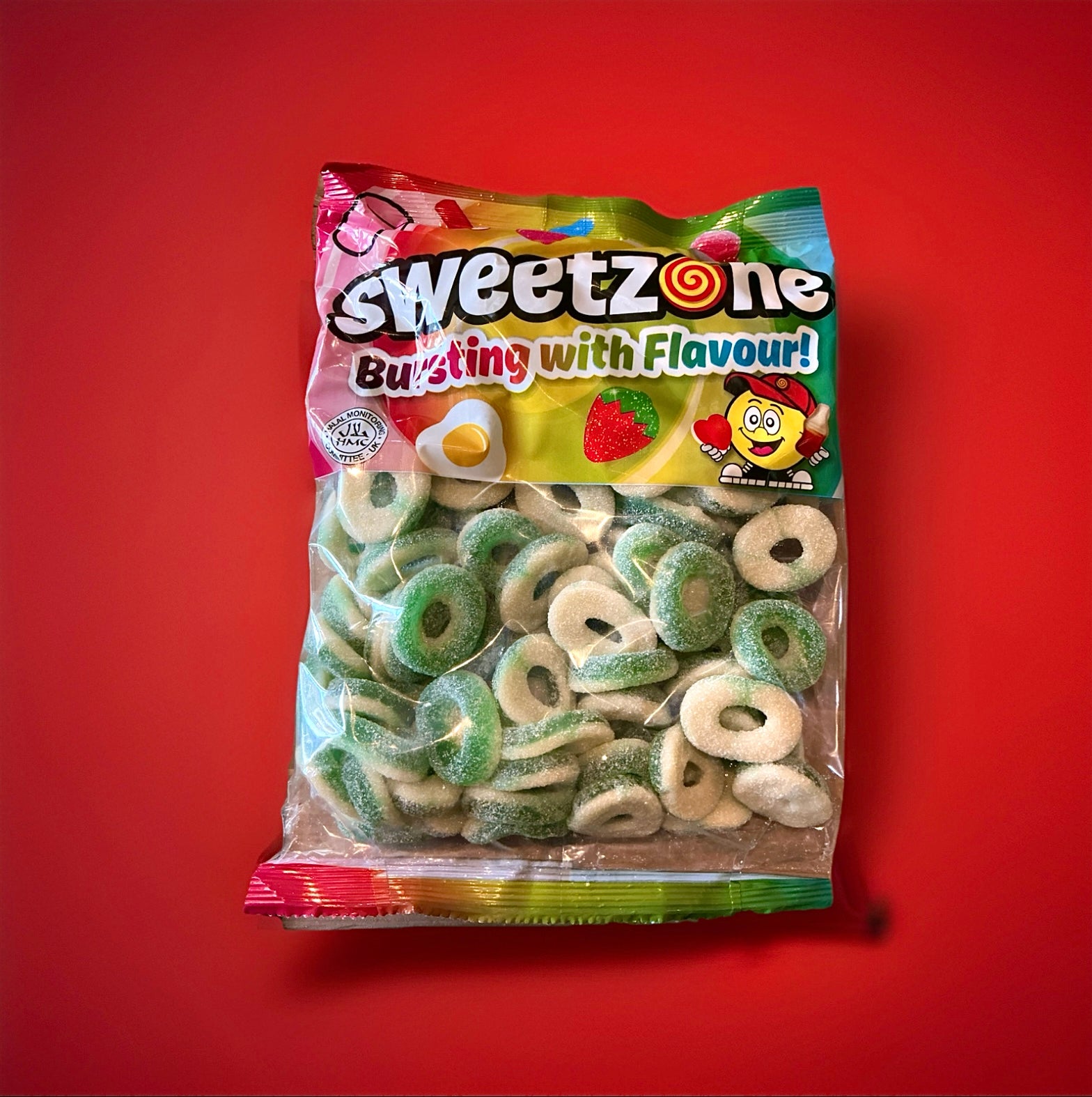 1kg Fizzy Apple Rings