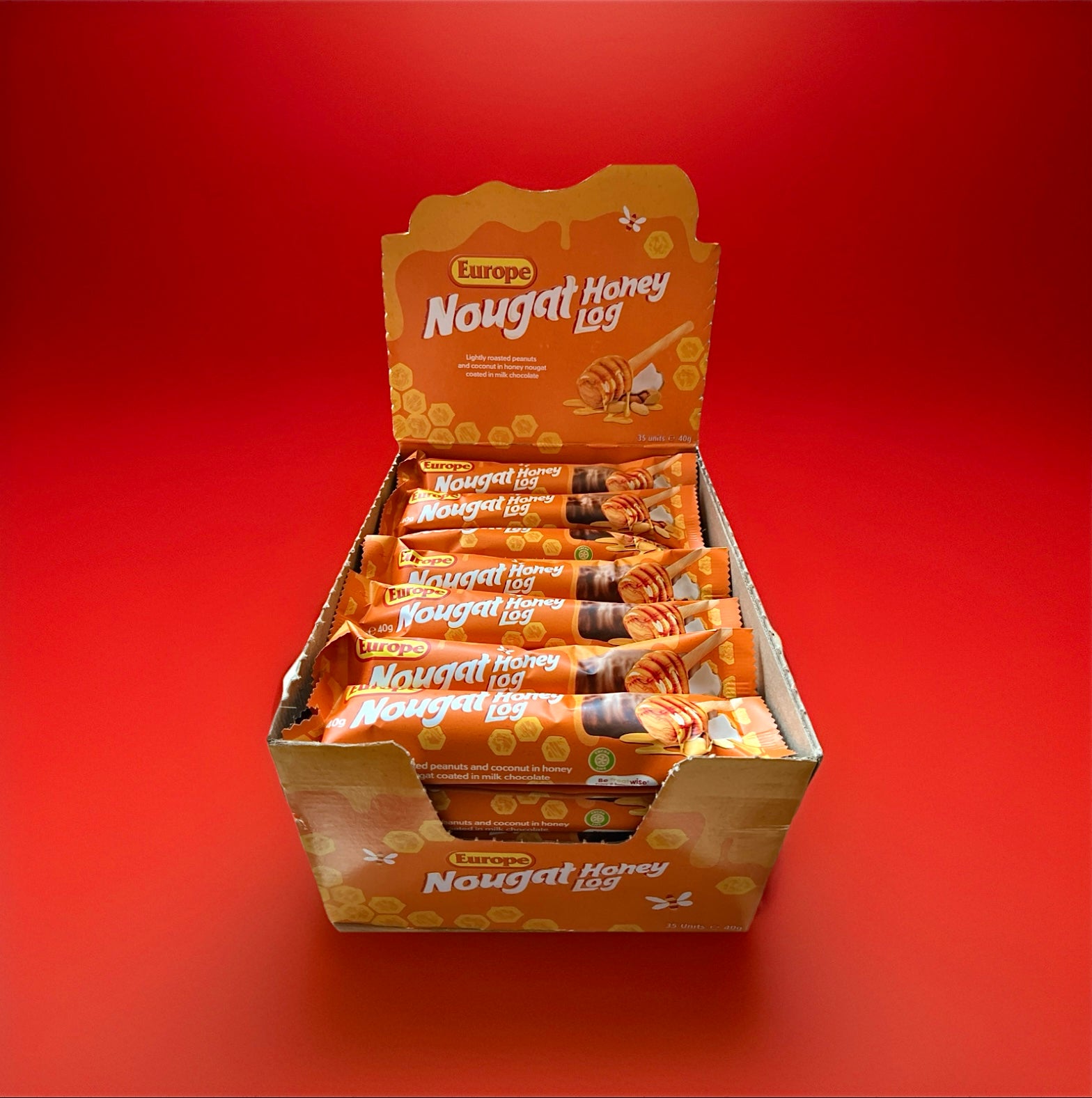 Nougat Honey Log